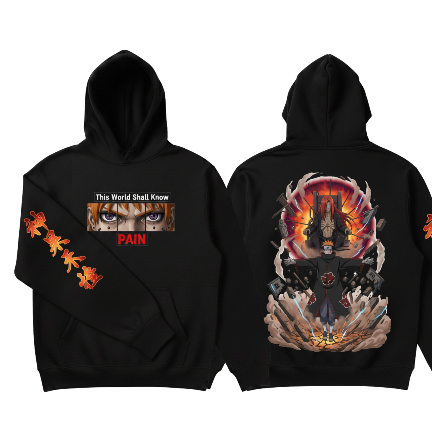PAIN Hoodie | “This World shall know Pain” | Naruto Hoodie