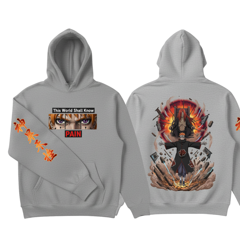 PAIN Hoodie | “This World shall know Pain” | Naruto Hoodie