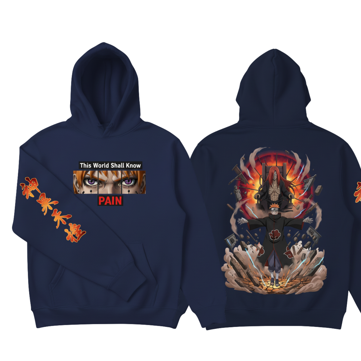 PAIN Hoodie | “This World shall know Pain” | Naruto Hoodie