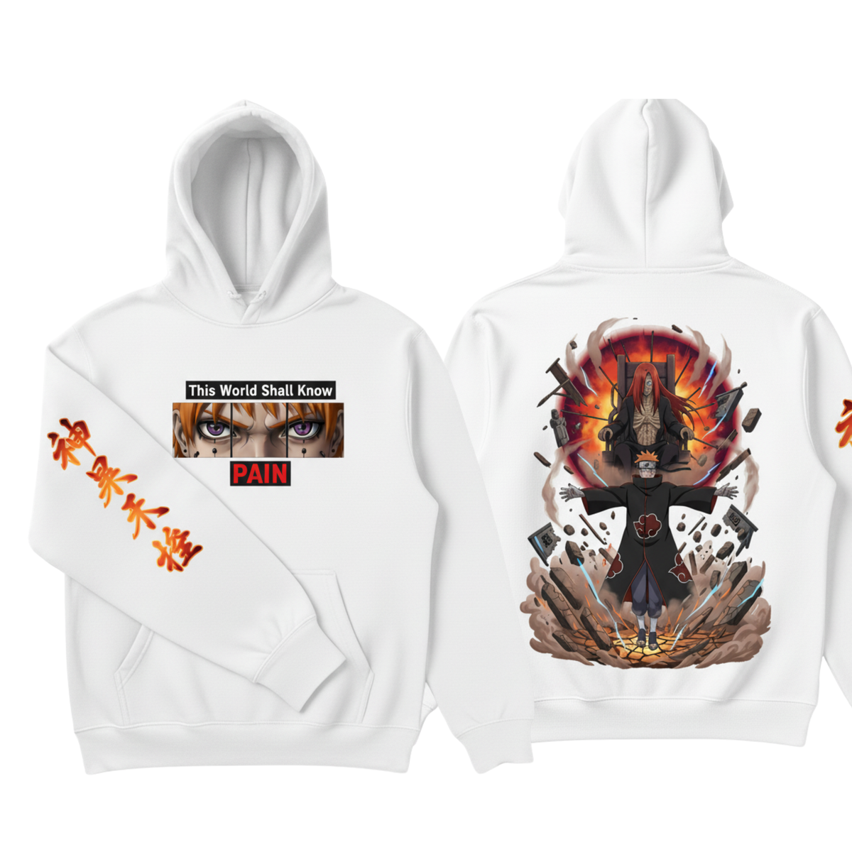 PAIN Hoodie | “This World shall know Pain” | Naruto Hoodie
